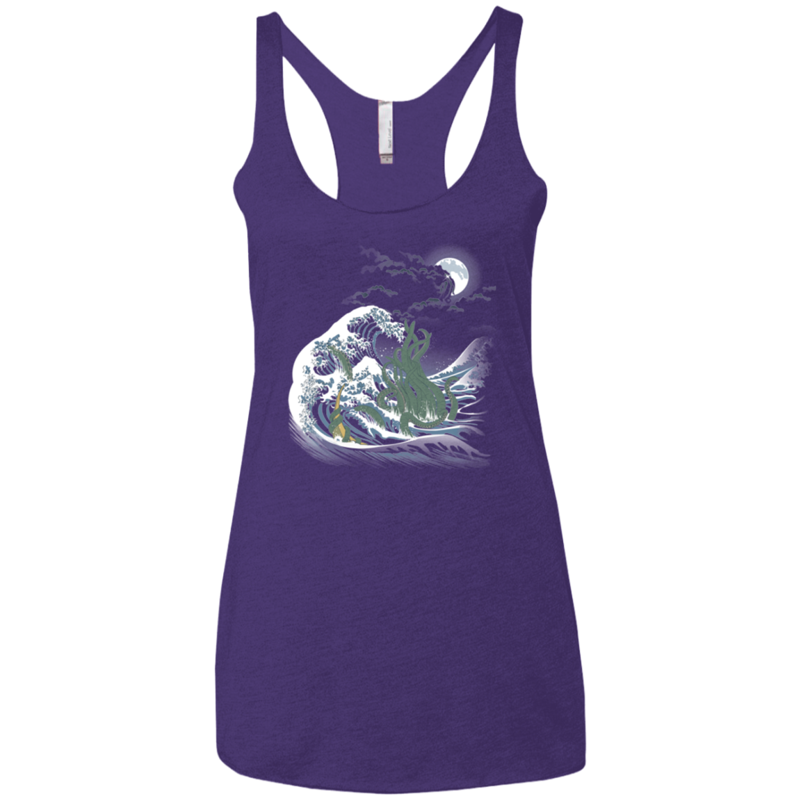 Wave Of R'lyeh Women's Triblend Racerback Tank