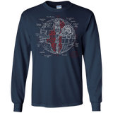 Death Star Plan Men's Long Sleeve T-Shirt