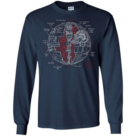 Death Star Plan Men's Long Sleeve T-Shirt