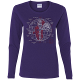 Death Star Plan Women's Long Sleeve T-Shirt
