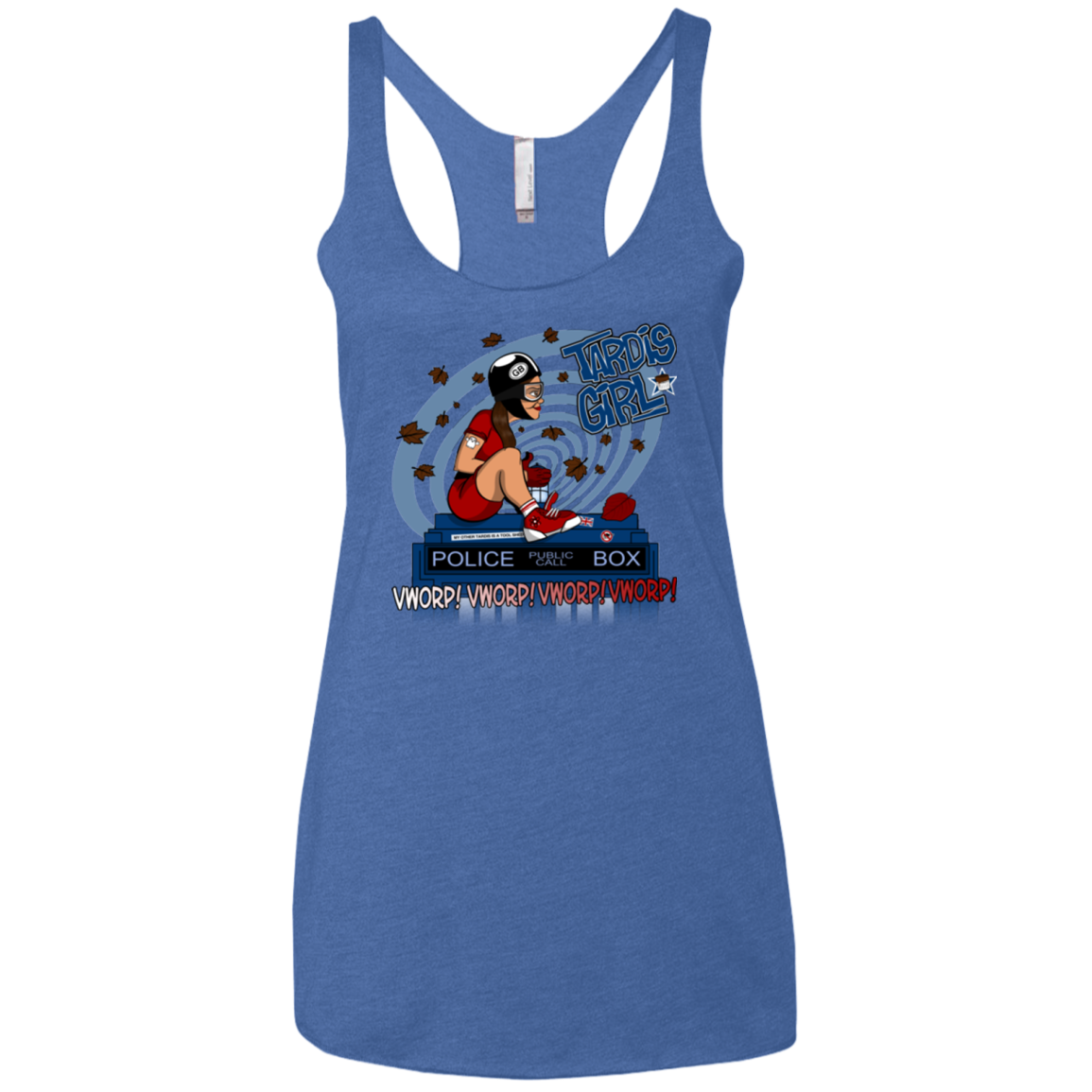 Tardis Girl Women's Triblend Racerback Tank