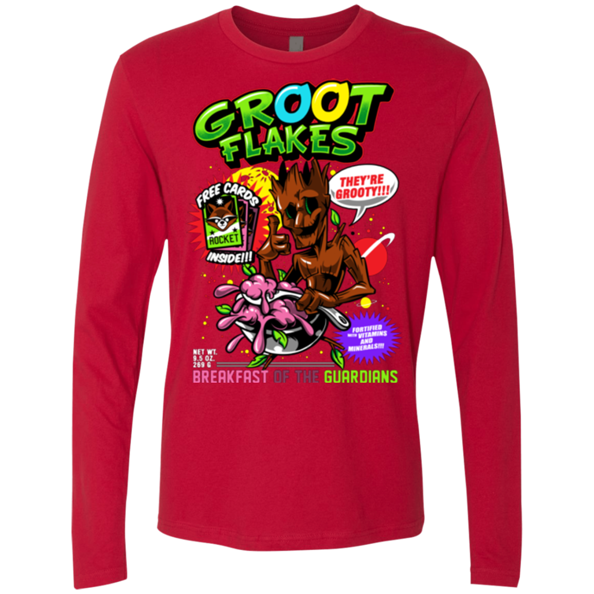 Groot Flakes Men's Premium Long Sleeve