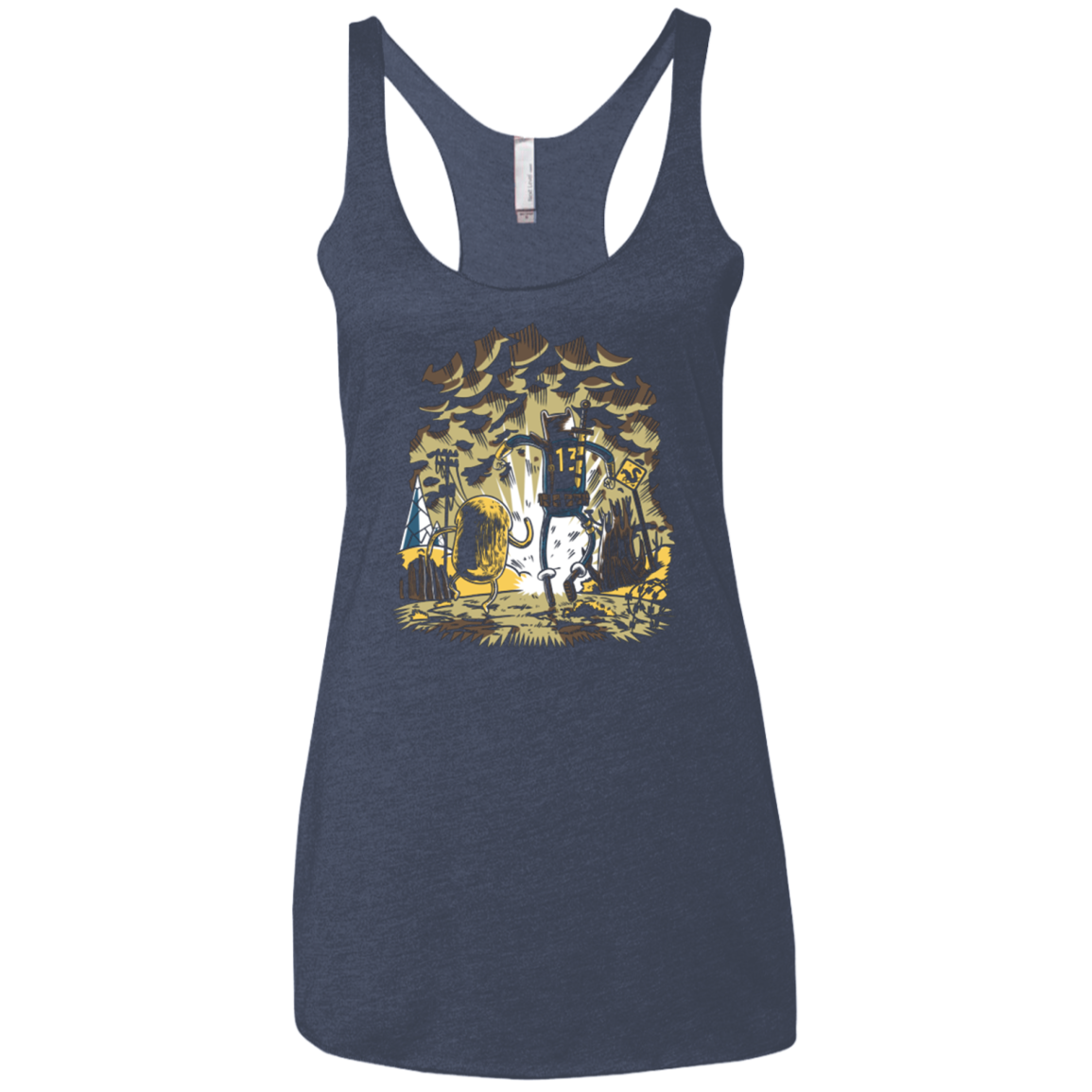 wasteland time Women's Triblend Racerback Tank