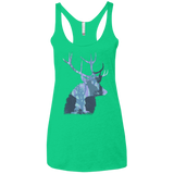 Deer Cannibal Women's Triblend Racerback Tank