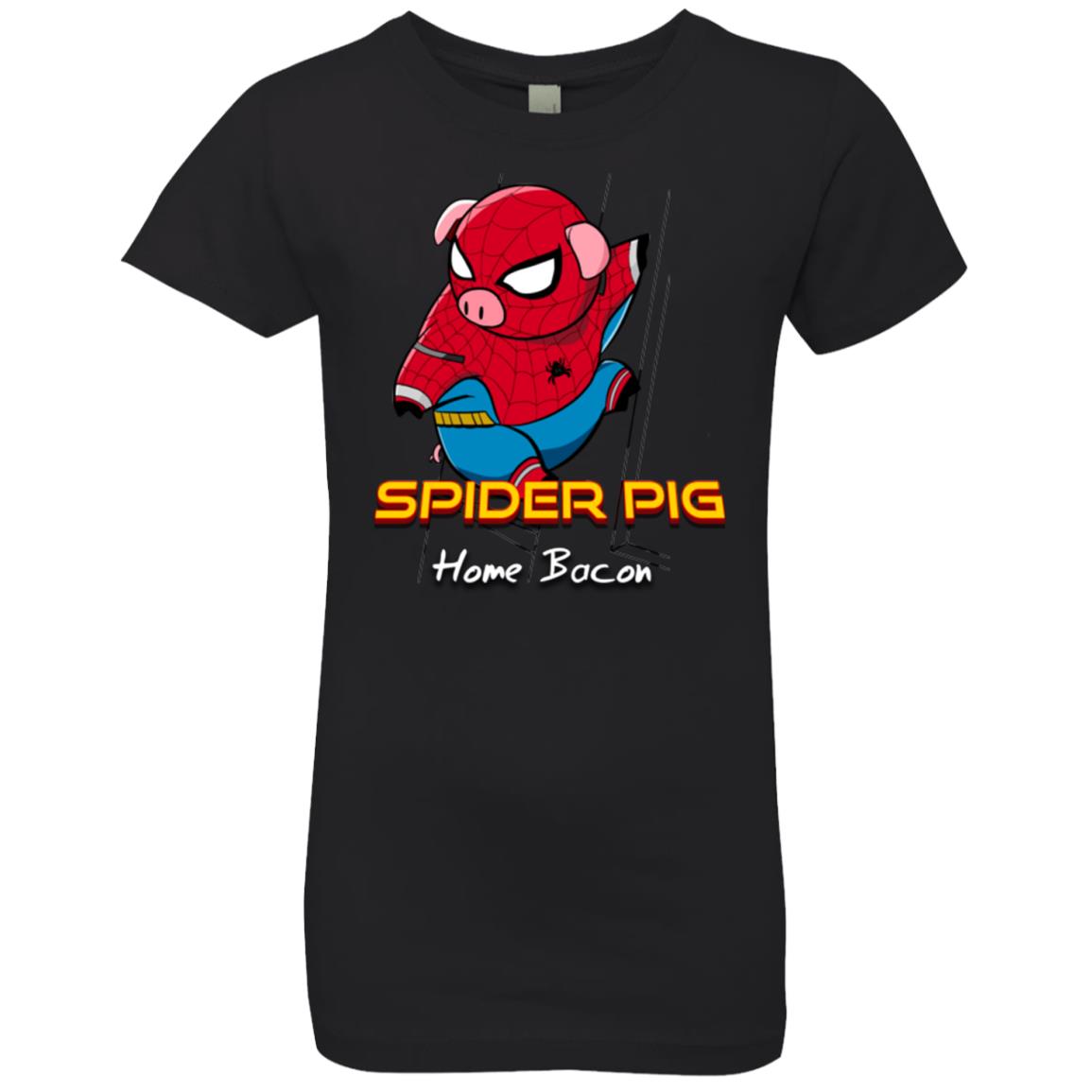 Spider Pig Build Line Girls Premium T-Shirt