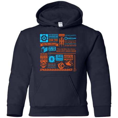 Portal Quotes Youth Hoodie