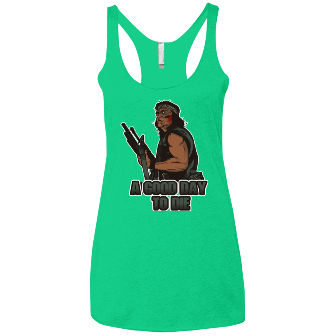 Good Day To Die Women's Triblend Racerback Tank