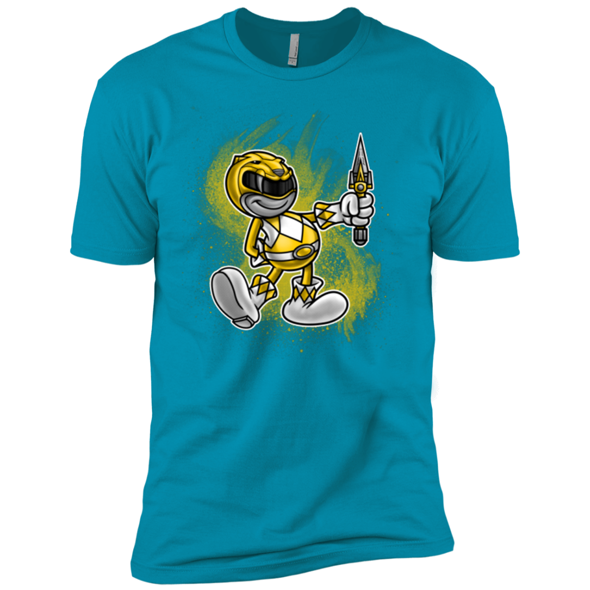 Yellow Ranger Artwork Boys Premium T-Shirt