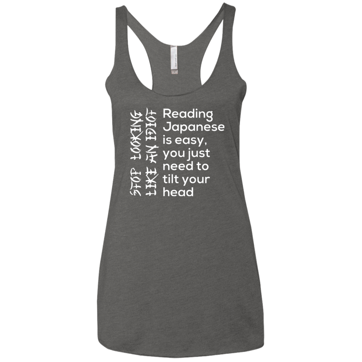 Japanese Women's Triblend Racerback Tank