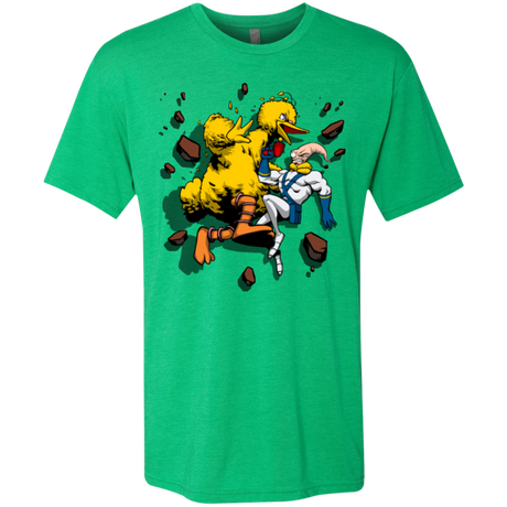 Big Bird and Worm Men's Triblend T-Shirt