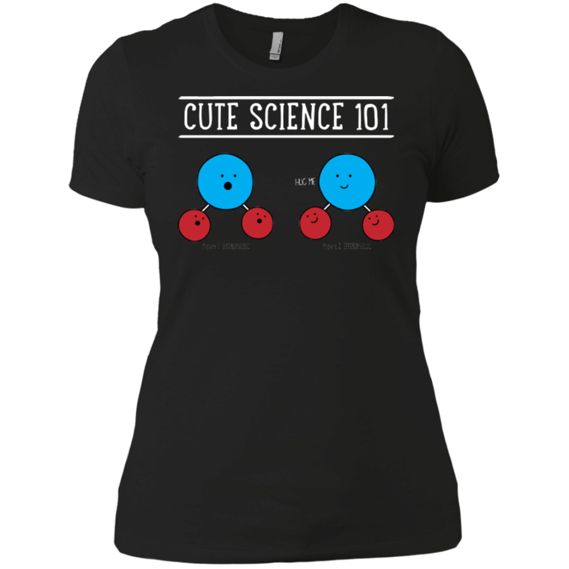 Cute Science - Hydrophobic & Hydrophillic Women's Premium T-Shirt