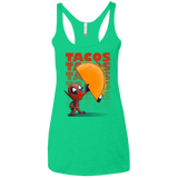 Tacos Women's Triblend Racerback Tank