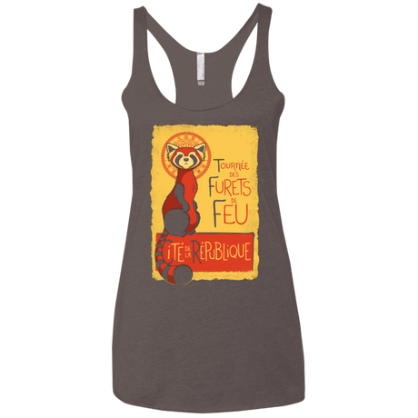 Les Furets de Feu Women's Triblend Racerback Tank