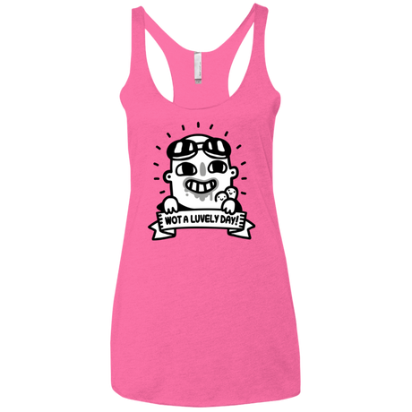 Wot A Luvely Day Women's Triblend Racerback Tank