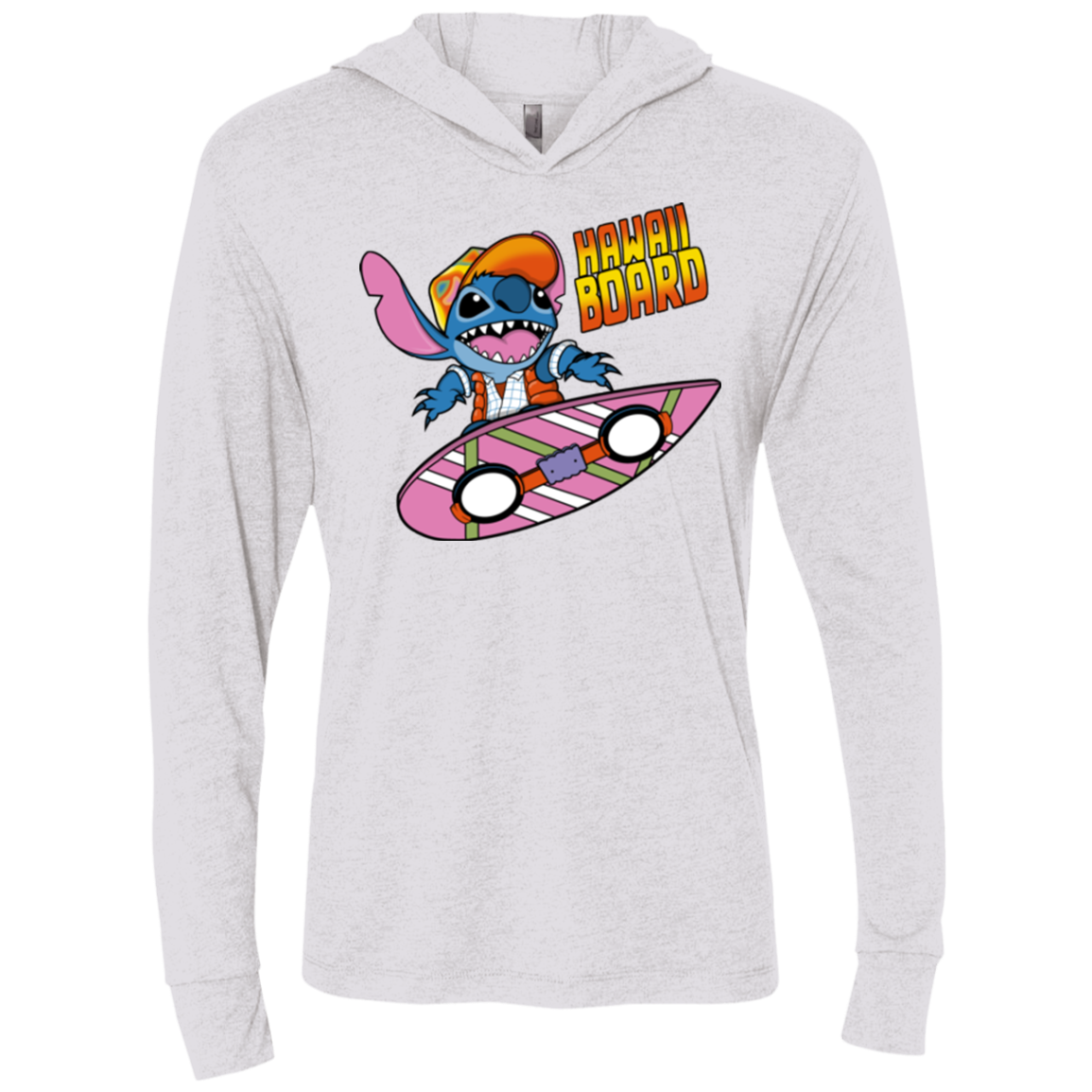 Hawaii Board Triblend Long Sleeve Hoodie Tee