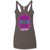 Spartan Helmet 80's Women's Triblend Racerback Tank