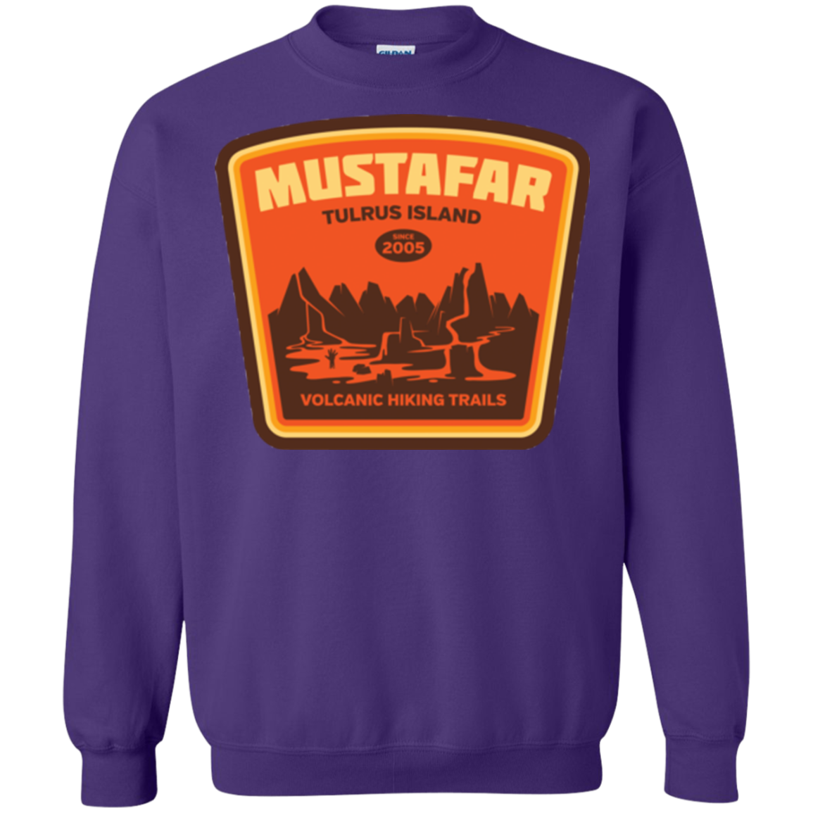 Volcanic Hiking Trails Crewneck Sweatshirt