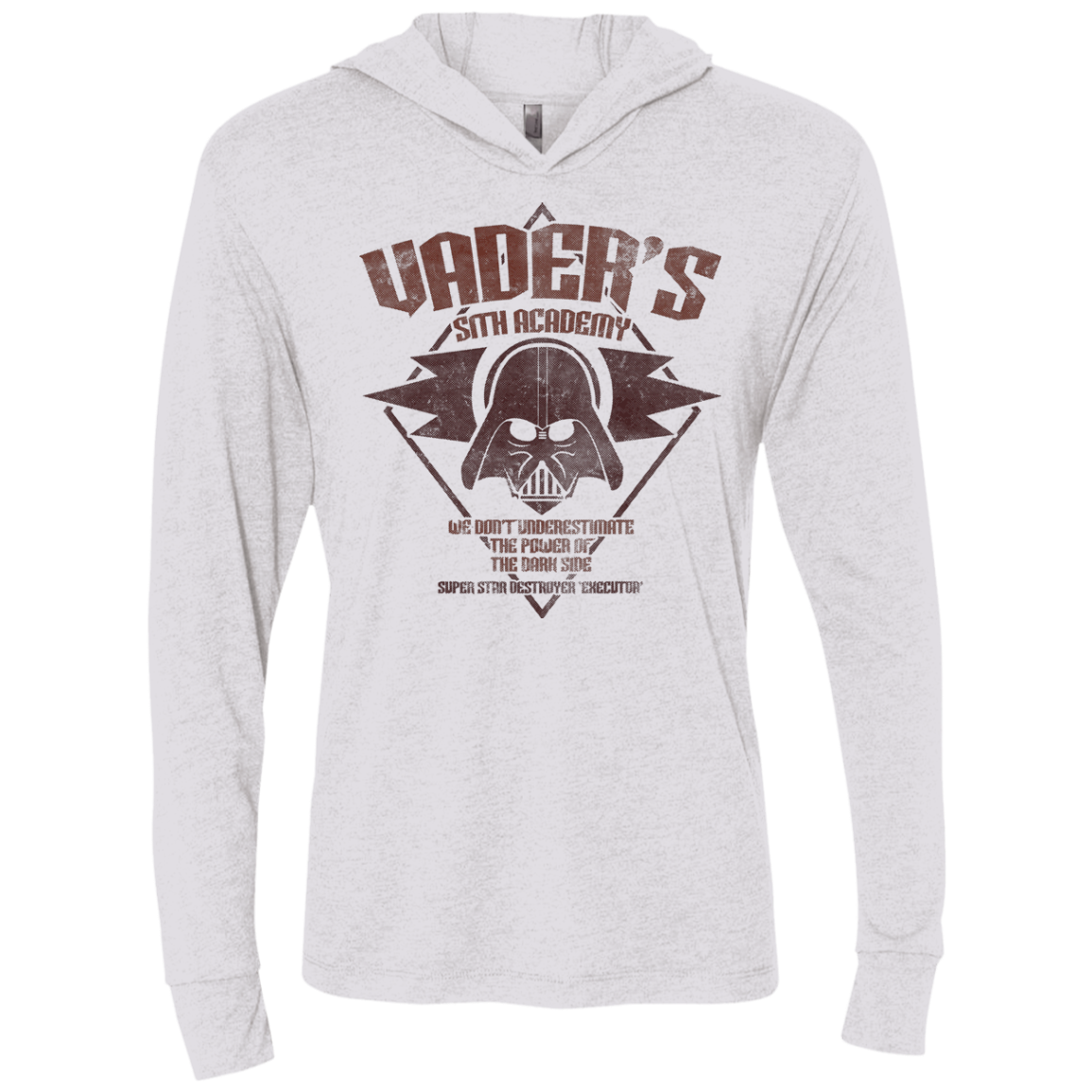 Vader Academy Triblend Long Sleeve Hoodie Tee