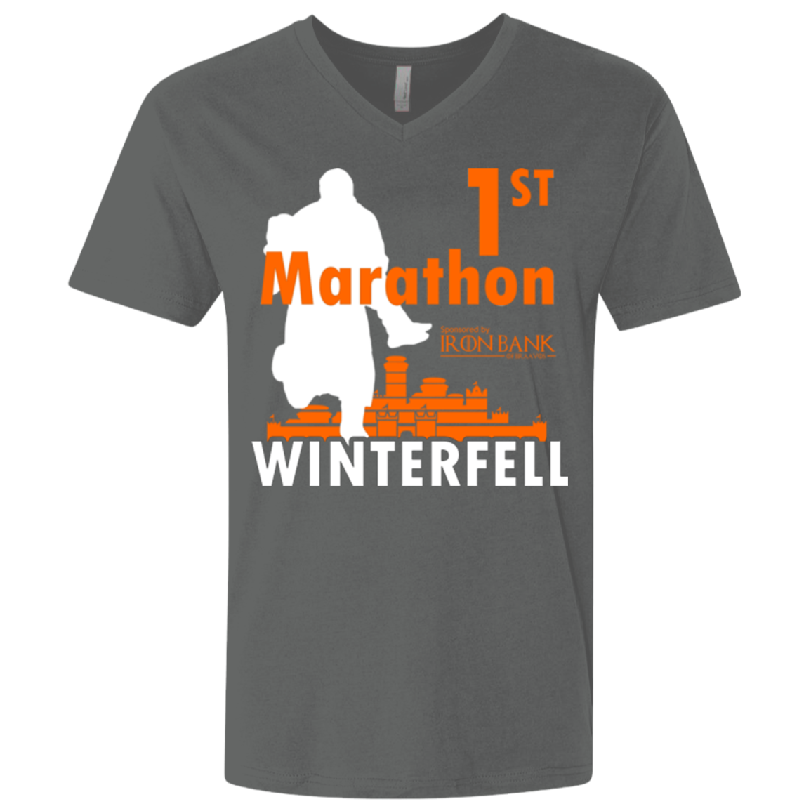 First marathon Men's Premium V-Neck
