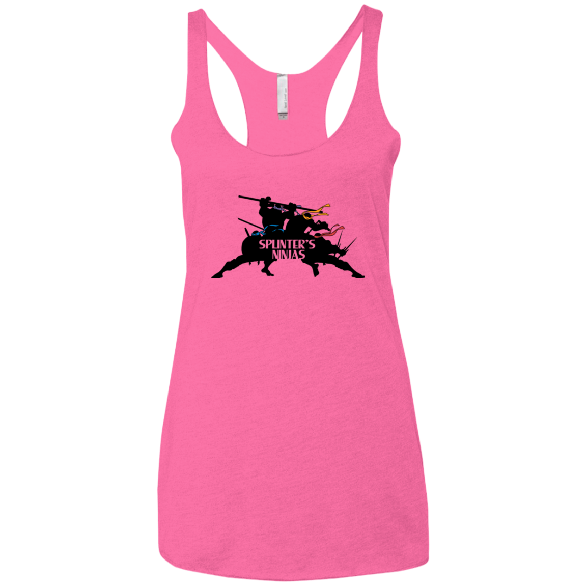 Splinters Ninjas Women's Triblend Racerback Tank