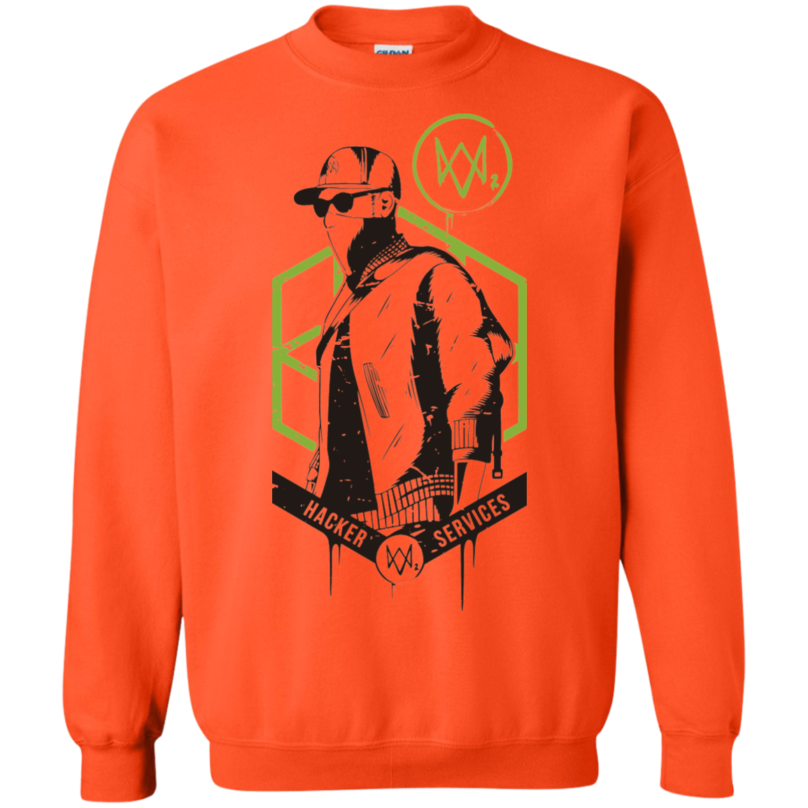 Watch Dogs 2 Hacker Services Crewneck Sweatshirt