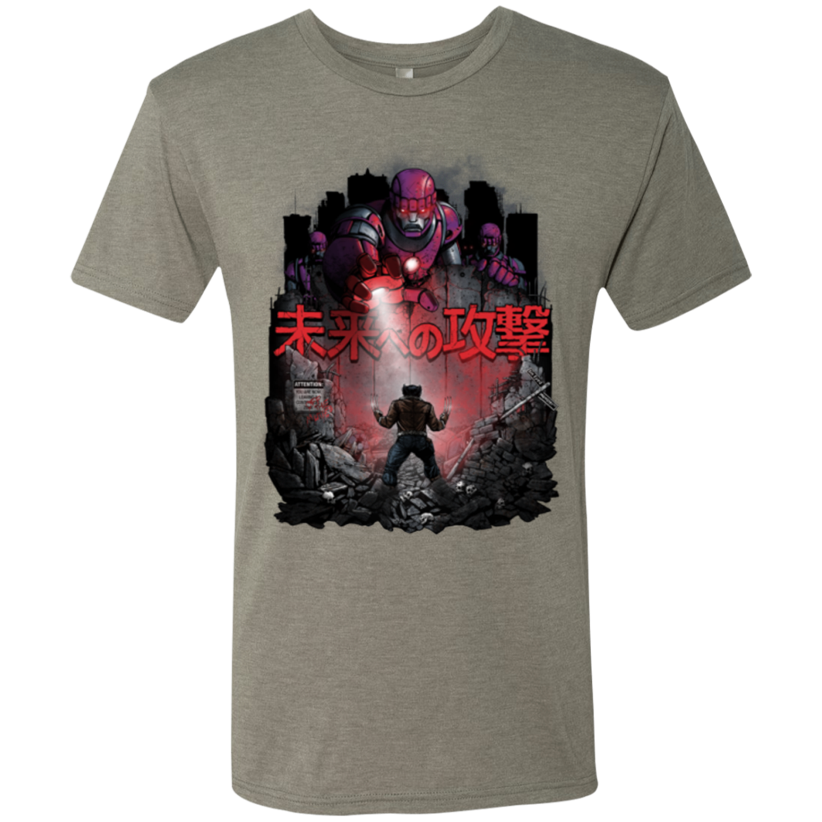 Attack On The Future Men's Triblend T-Shirt