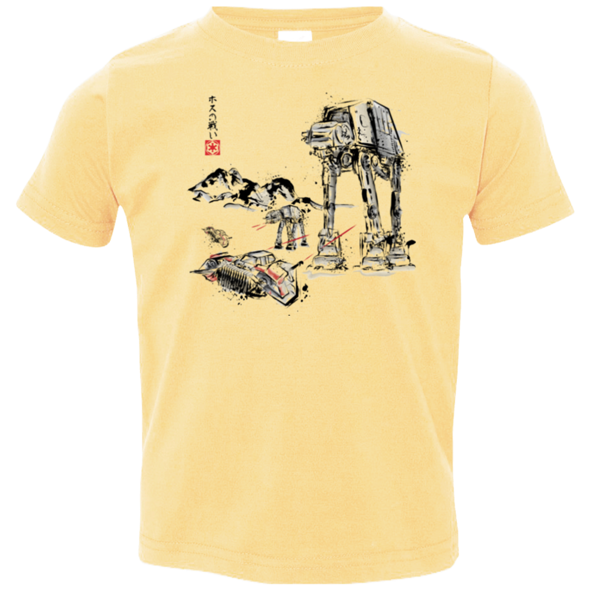 Battle in the Snow Sumi e Toddler Premium T-Shirt