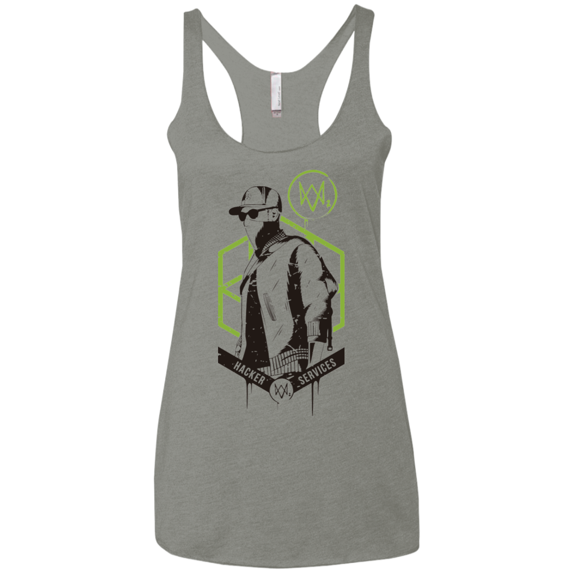 Watch Dogs 2 Hacker Services Women's Triblend Racerback Tank