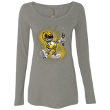 Yellow Ranger Artwork Women's Triblend Long Sleeve Shirt