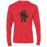 The Hulk Triblend Long Sleeve Hoodie Tee