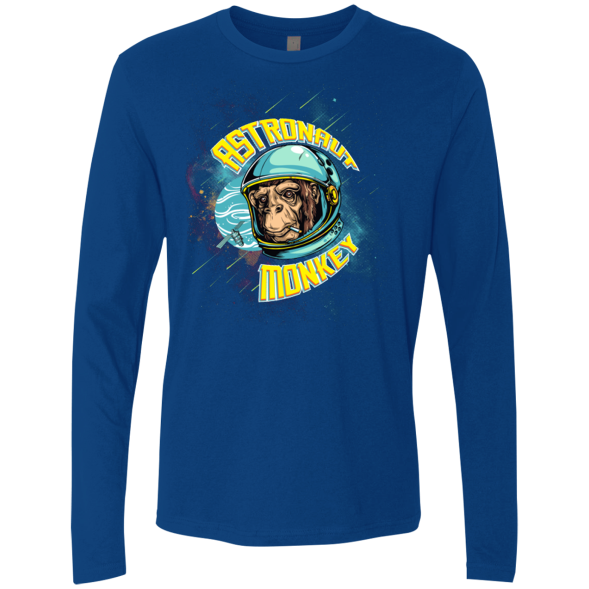 ASTRONAUT MONKEY Men's Premium Long Sleeve