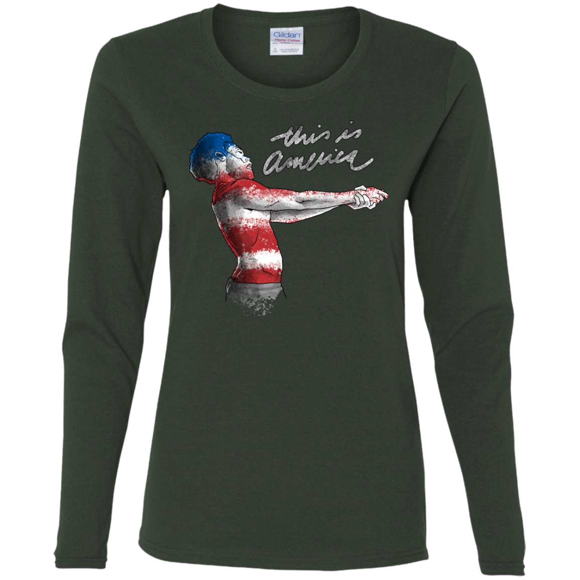 America Women's Long Sleeve T-Shirt