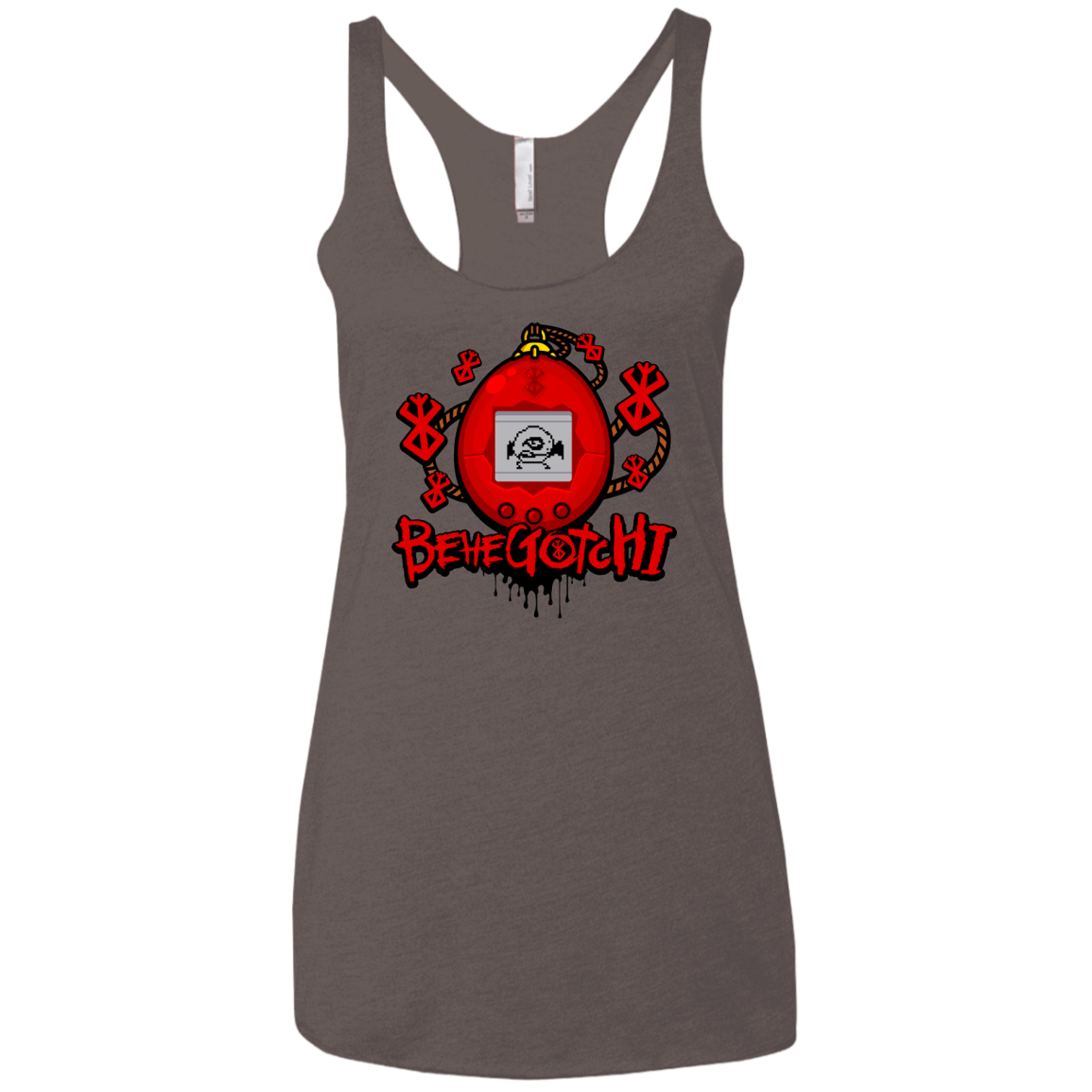 BeheGotchi Women's Triblend Racerback Tank