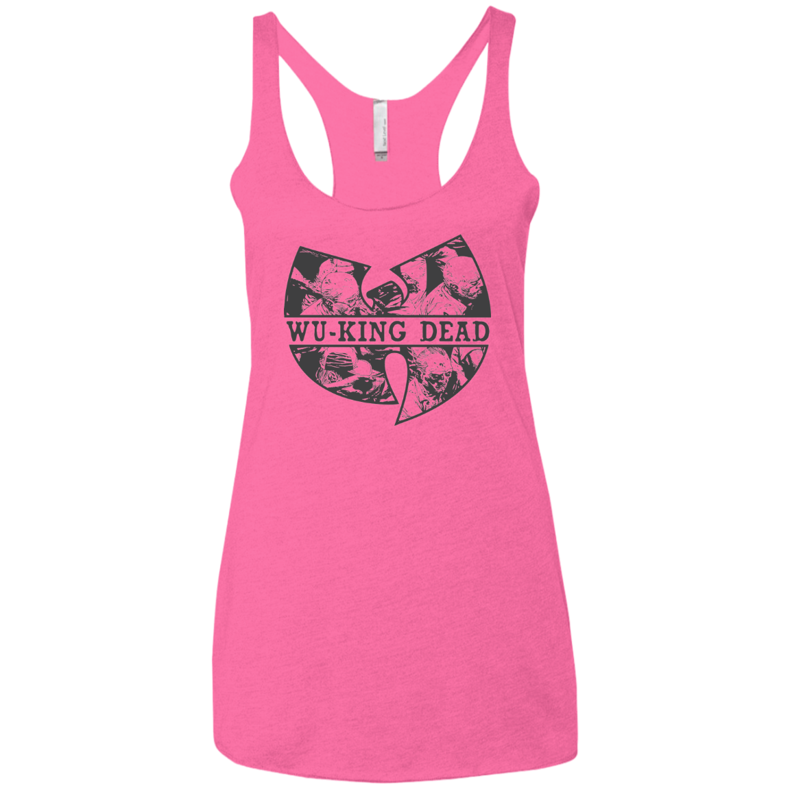 WU KING DEAD Women's Triblend Racerback Tank