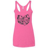 WU KING DEAD Women's Triblend Racerback Tank