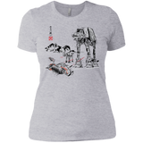 Battle in the Snow Sumi e Women's Premium T-Shirt