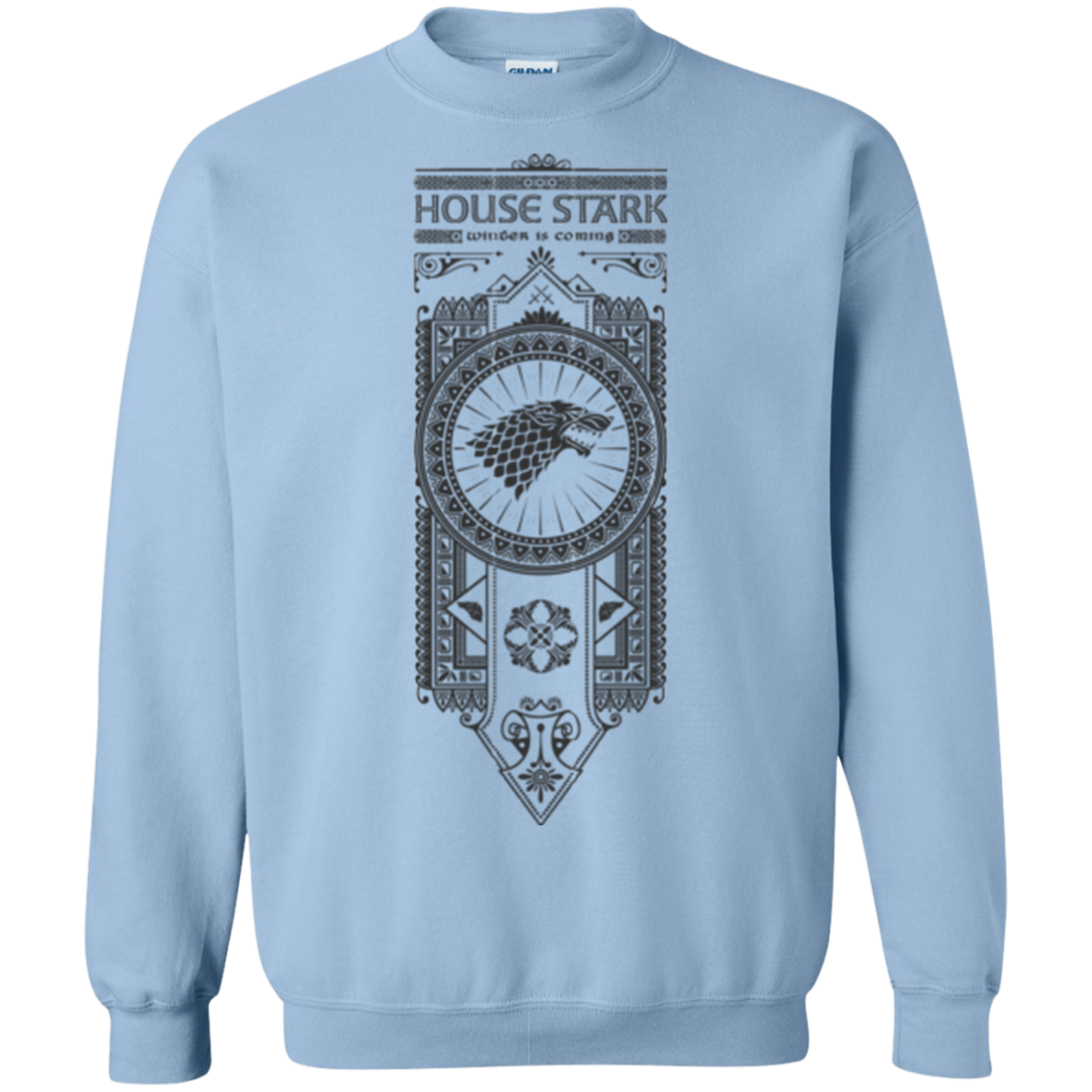 House Stark Black Crewneck Sweatshirt