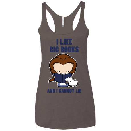 I Like Big Books Women's Triblend Racerback Tank