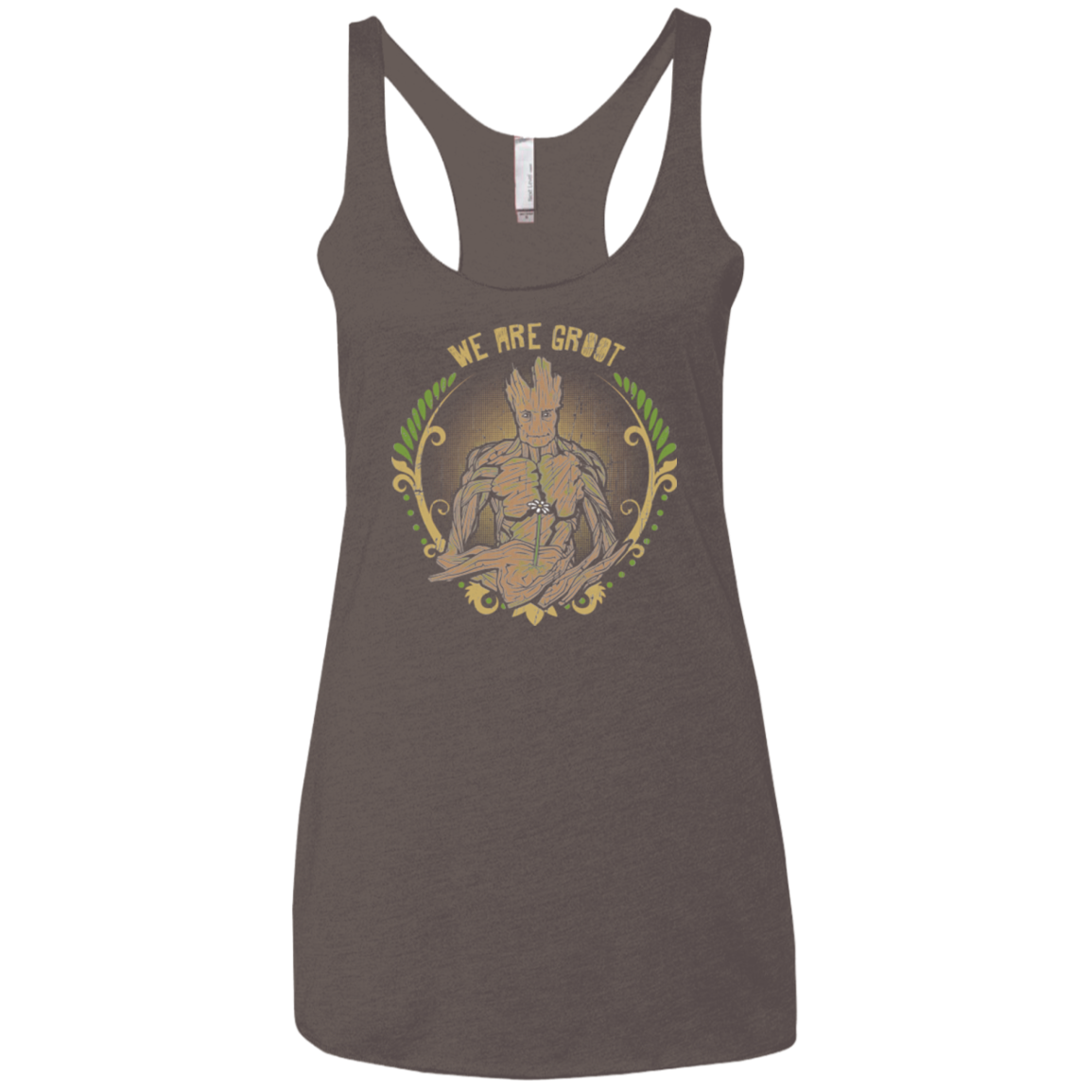We are Groot Women's Triblend Racerback Tank