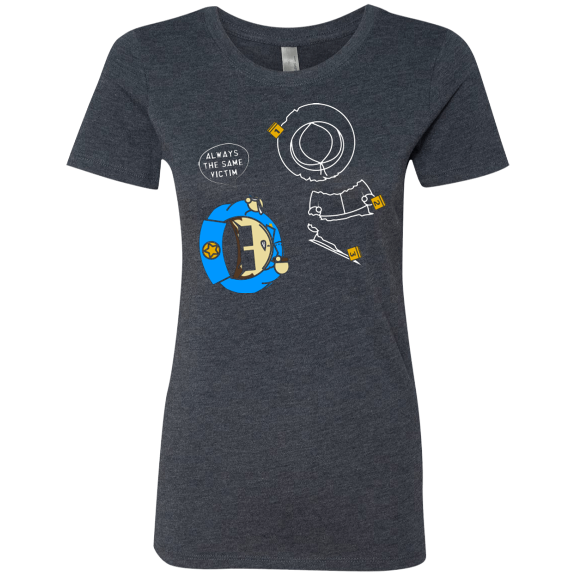 ALWAYS THE SAME VICTIM Women's Triblend T-Shirt