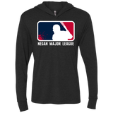 Negan Mayor League Triblend Long Sleeve Hoodie Tee