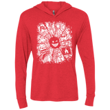 Black Mirror Triblend Long Sleeve Hoodie Tee