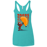 Tacos Women's Triblend Racerback Tank