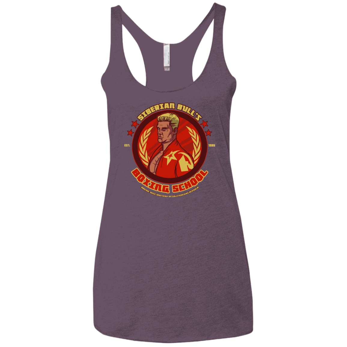 Siberian Bull Women's Triblend Racerback Tank
