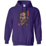 Oni Leather Mask Pullover Hoodie