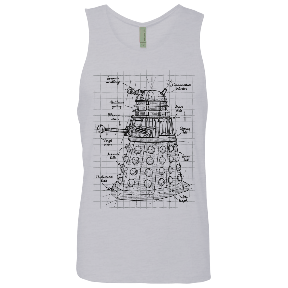 Dalek Plan Men's Premium Tank Top