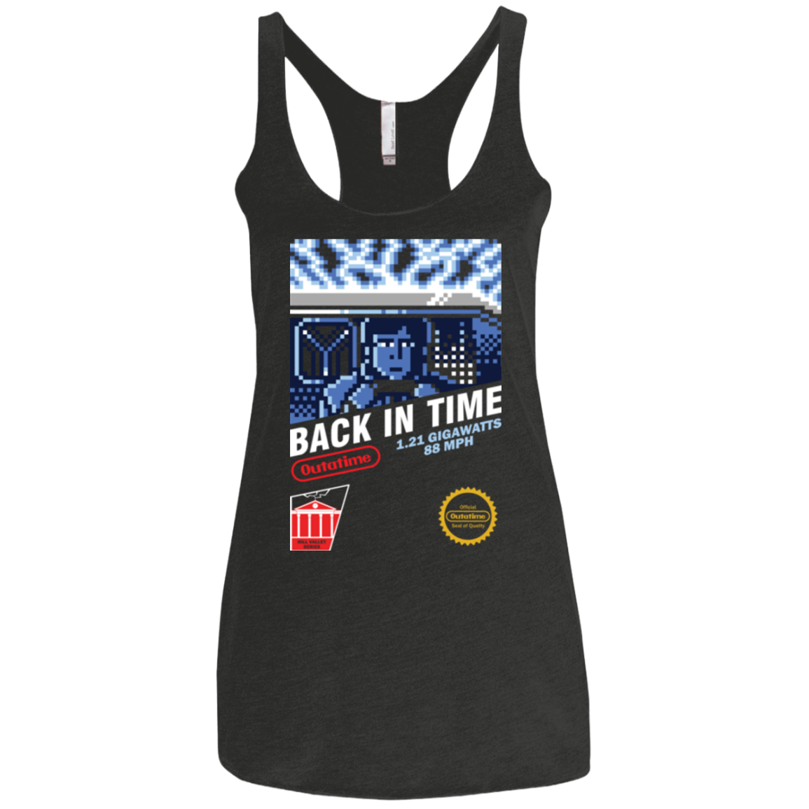 Back In Time Women's Triblend Racerback Tank
