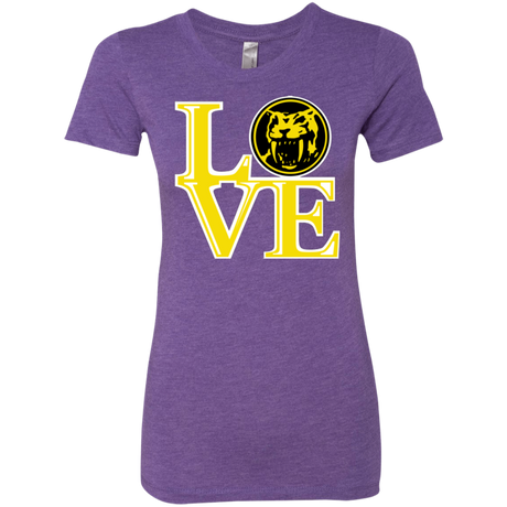 Yellow Ranger LOVE Women's Triblend T-Shirt