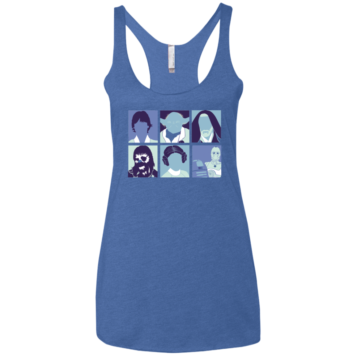 Wars pop Women's Triblend Racerback Tank