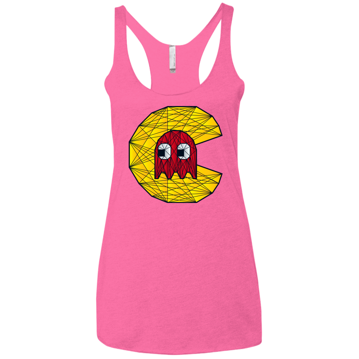 Poly Pac Man Women's Triblend Racerback Tank